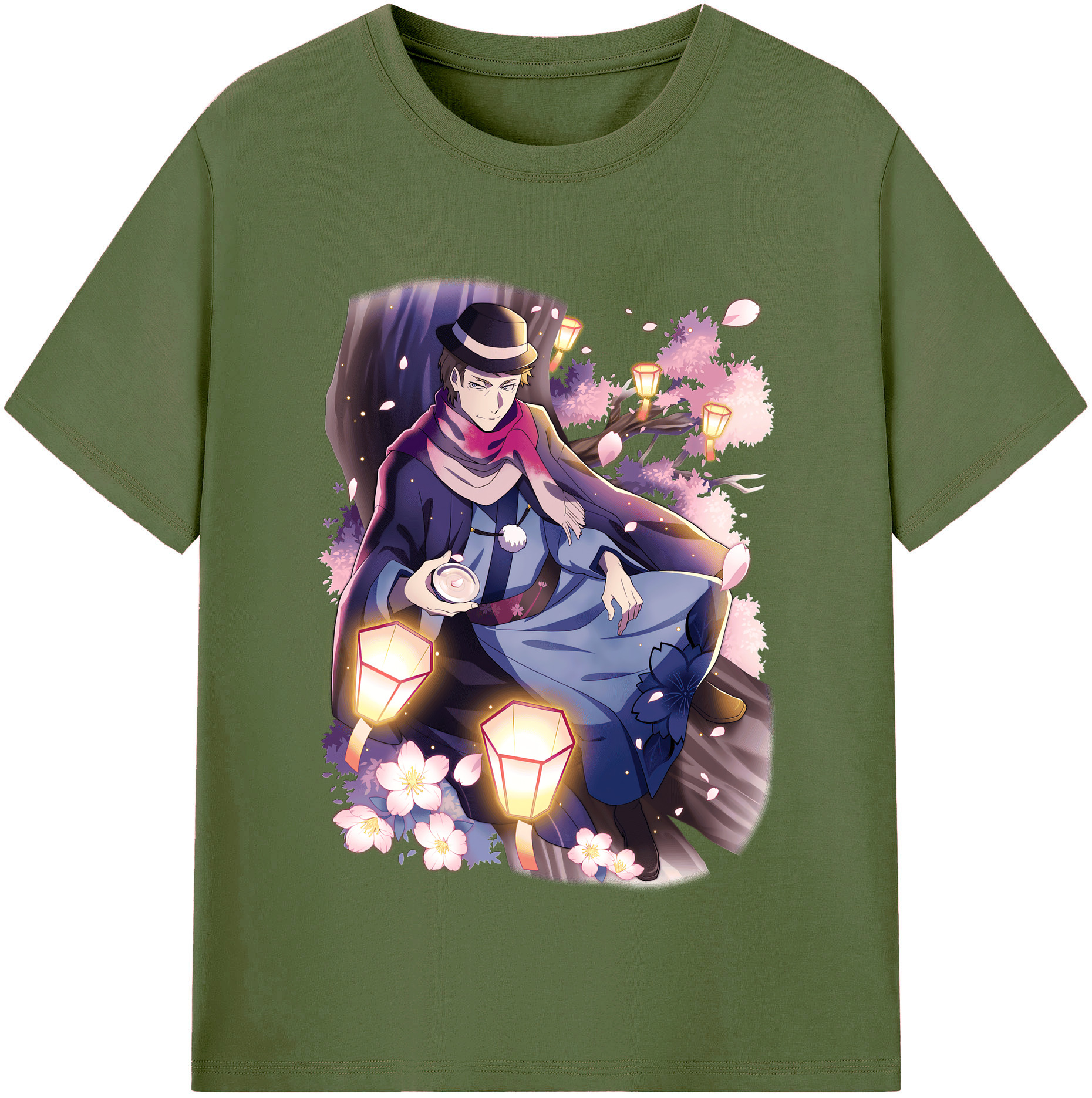 （画像用） 文豪ストレイドッグス Bungo Stray Dogs 綿100％半袖Tシャツ（フロントプリント）